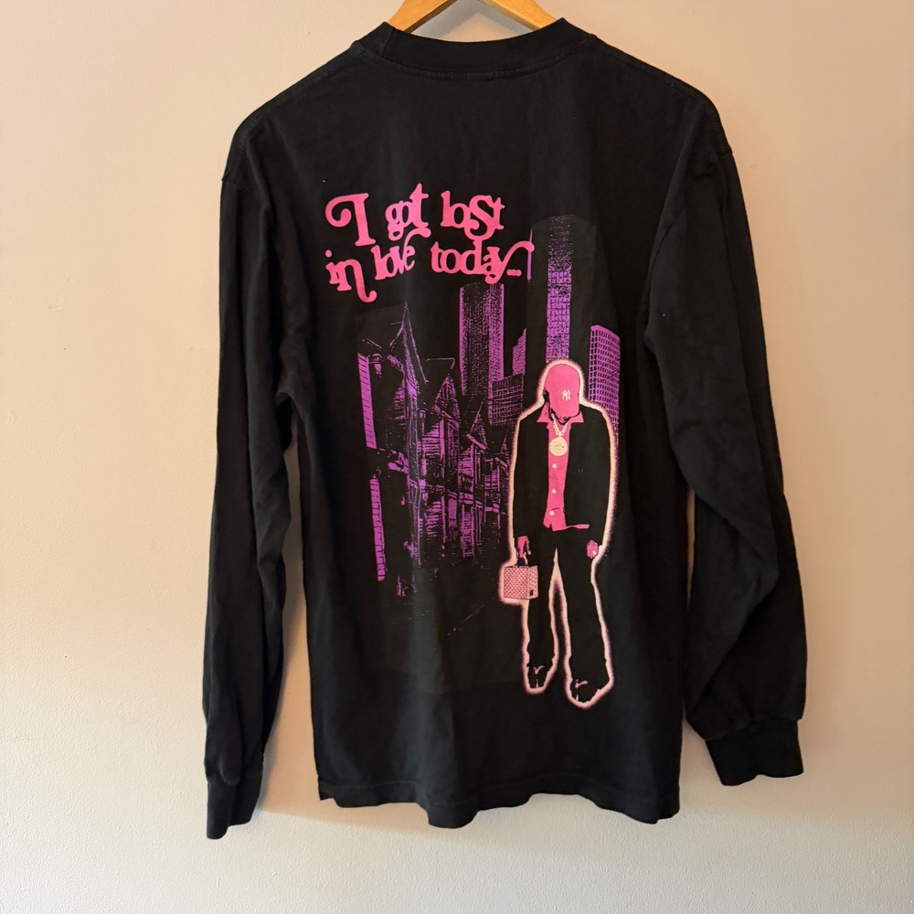 Don Toliver I Got Lost In Love Today Long Sleeve T-Shirt Black Pink Mens Medium